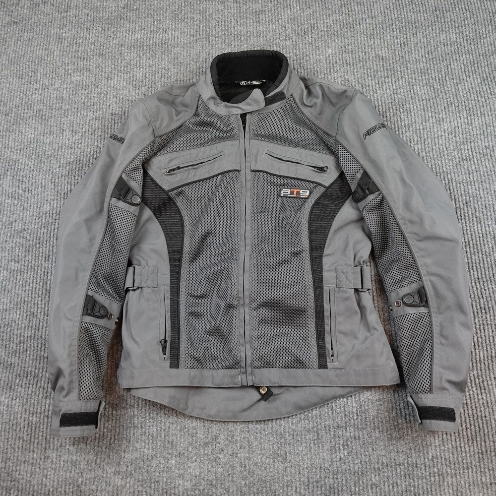 Vintage Fieldsheer Jacket Womens 6 Gray Mesh Textile Motorcycle Armored BT9